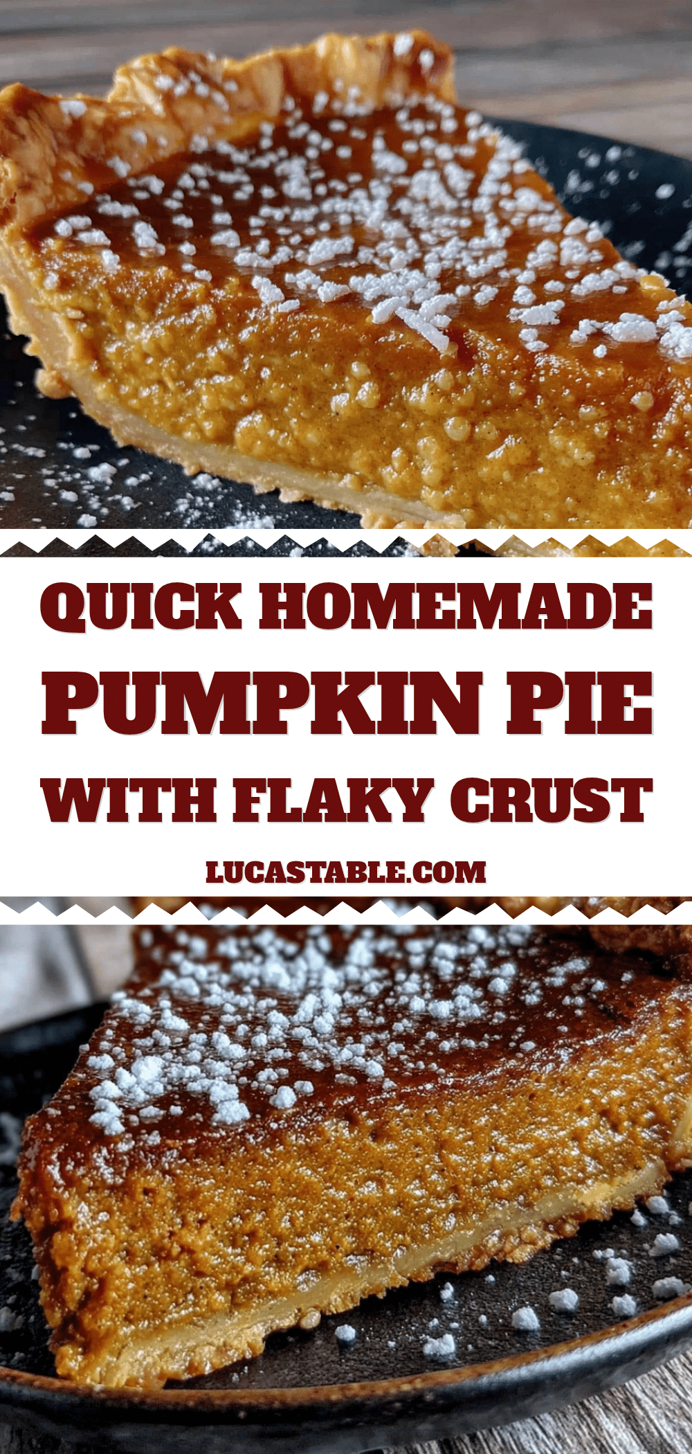 Quick Homemade Pumpkin Pie with Flaky Crust recipe