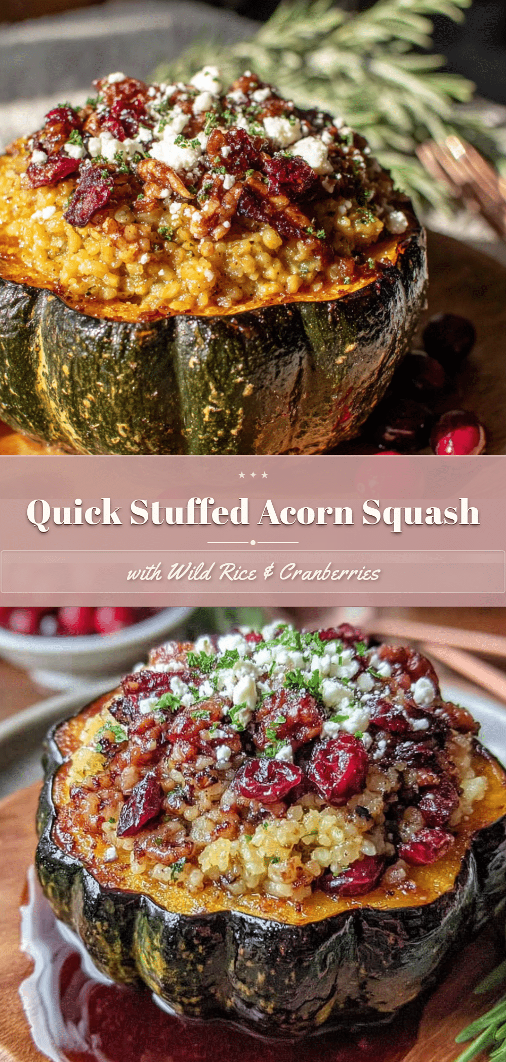quick stuffed acorn squash recipe