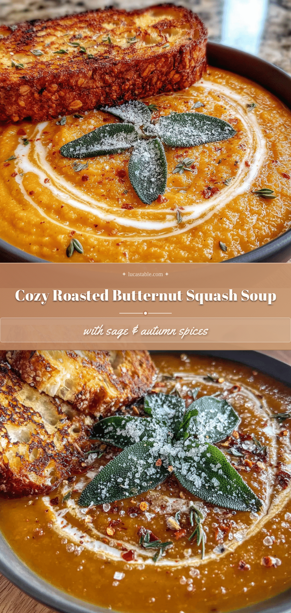 roasted butternut squash soup with sage recipe