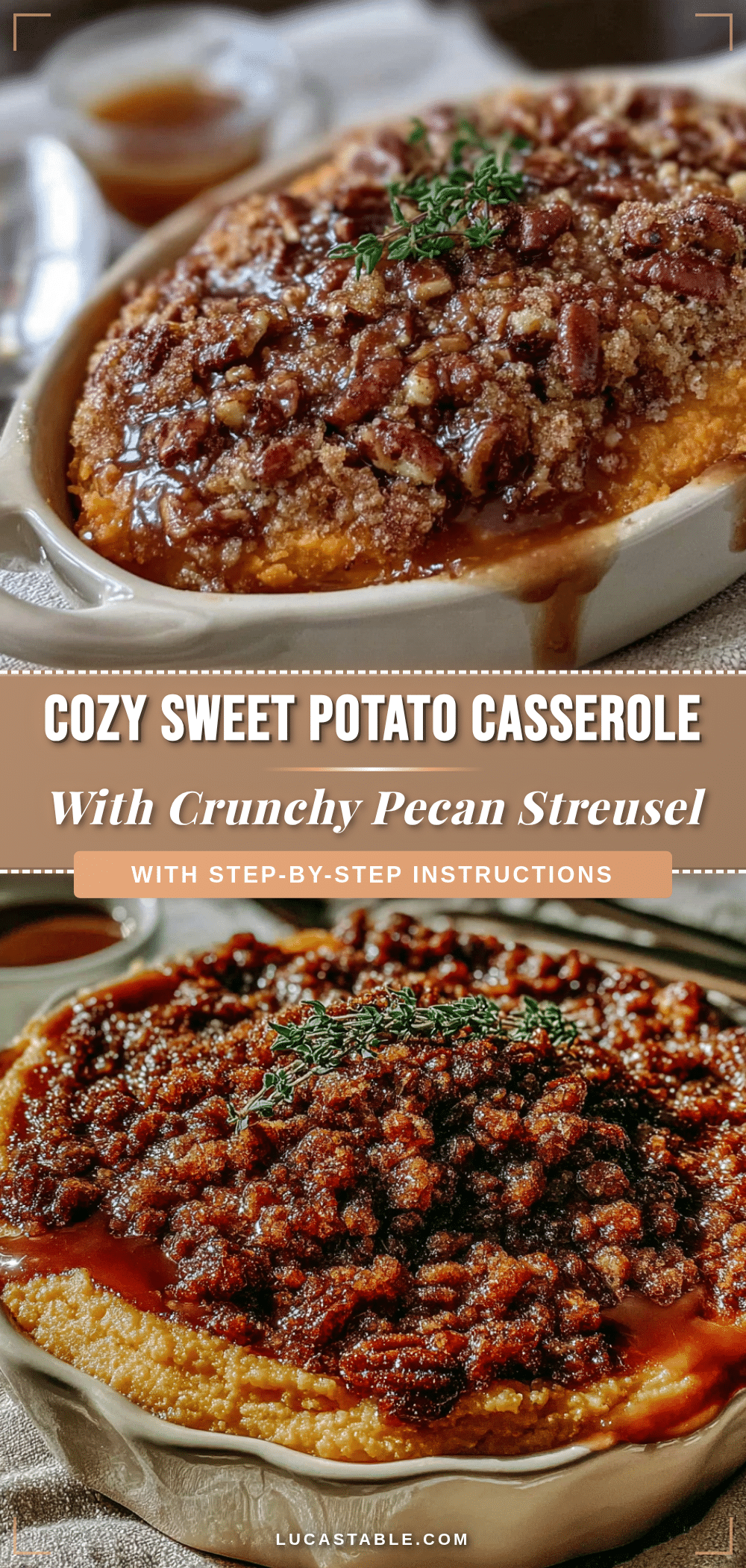 sweet potato casserole with pecan streusel recipe
