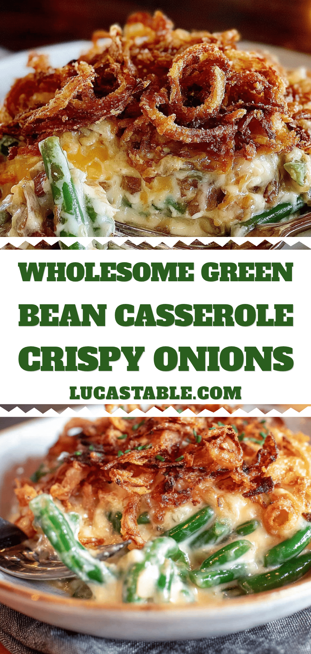 wholesome green bean casserole recipe