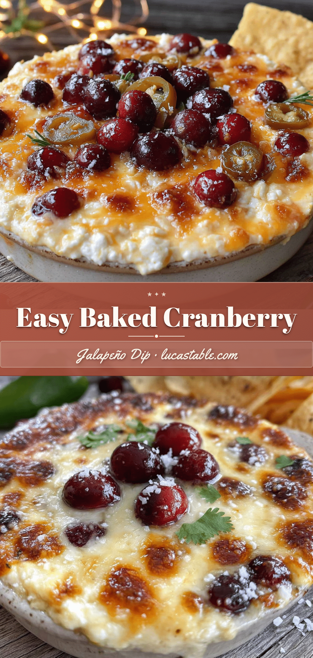 baked cranberry jalapeño dip recipe