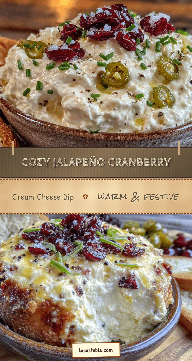 Cozy Jalapeño Cranberry Cream Cheese Dip recipe