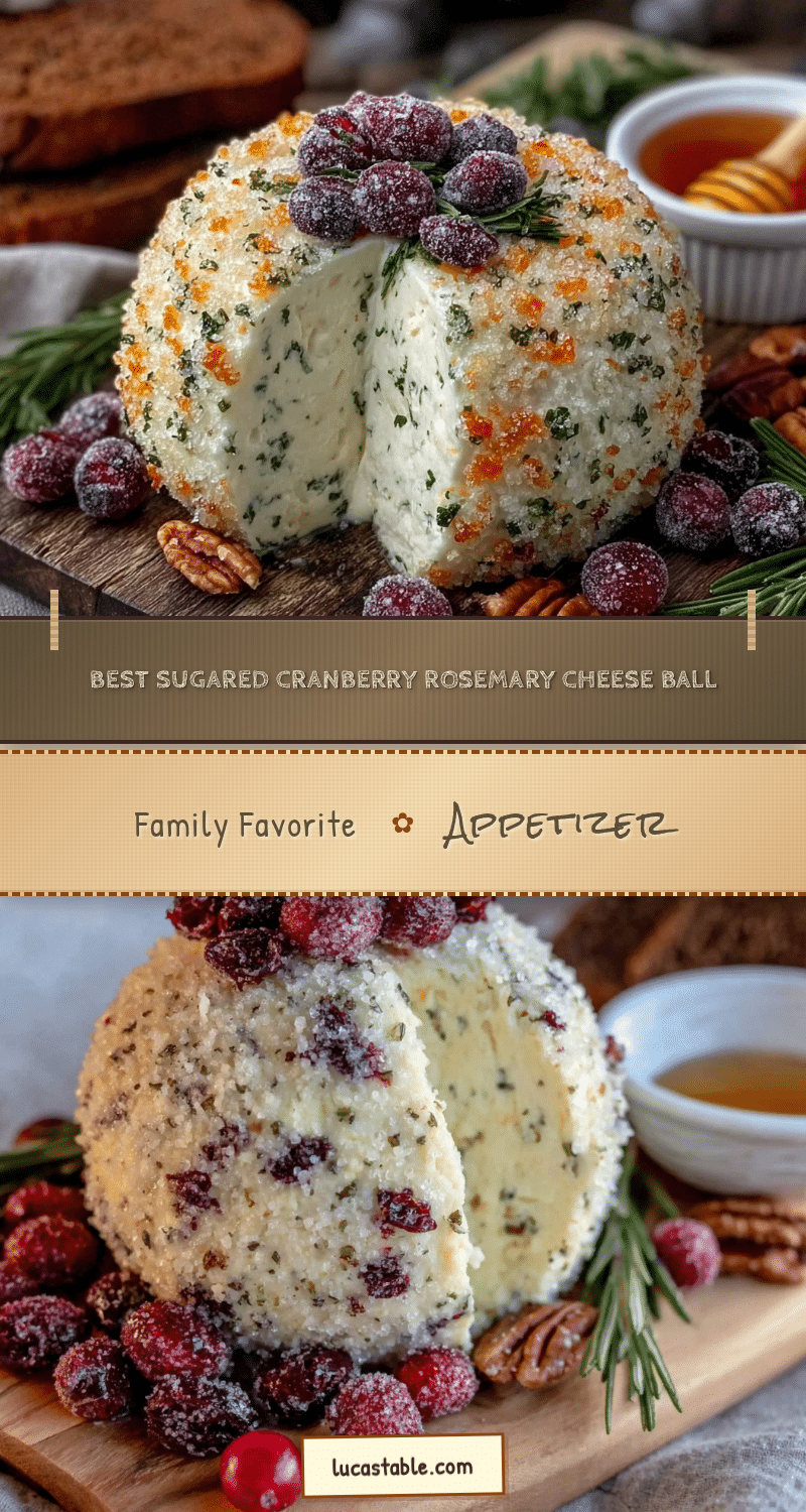 cranberry rosemary cheese ball recipe