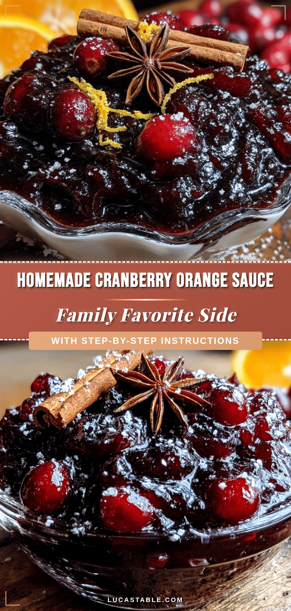 homemade cranberry orange sauce recipe