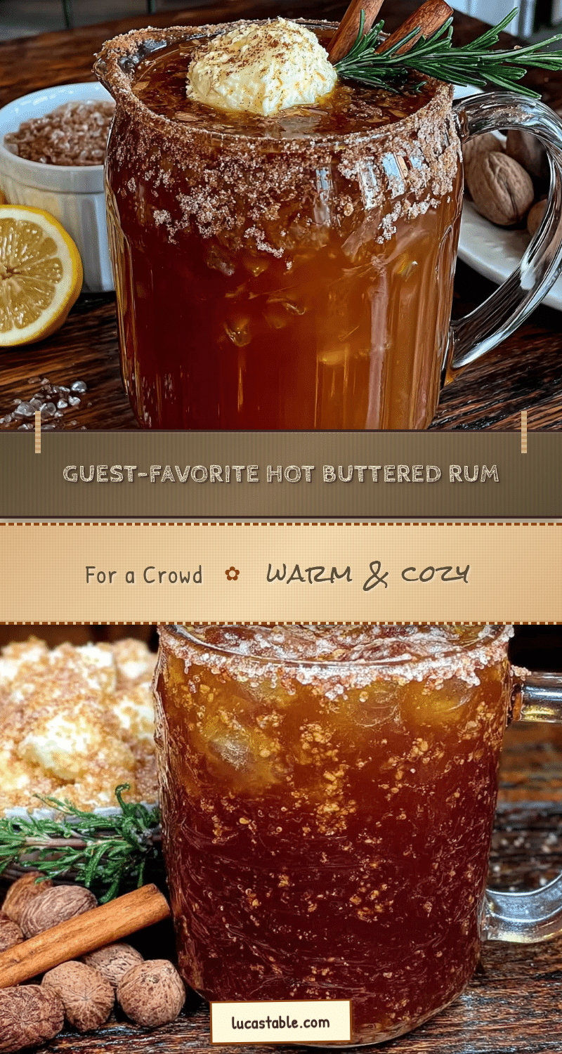 hot buttered rum for a crowd recipe