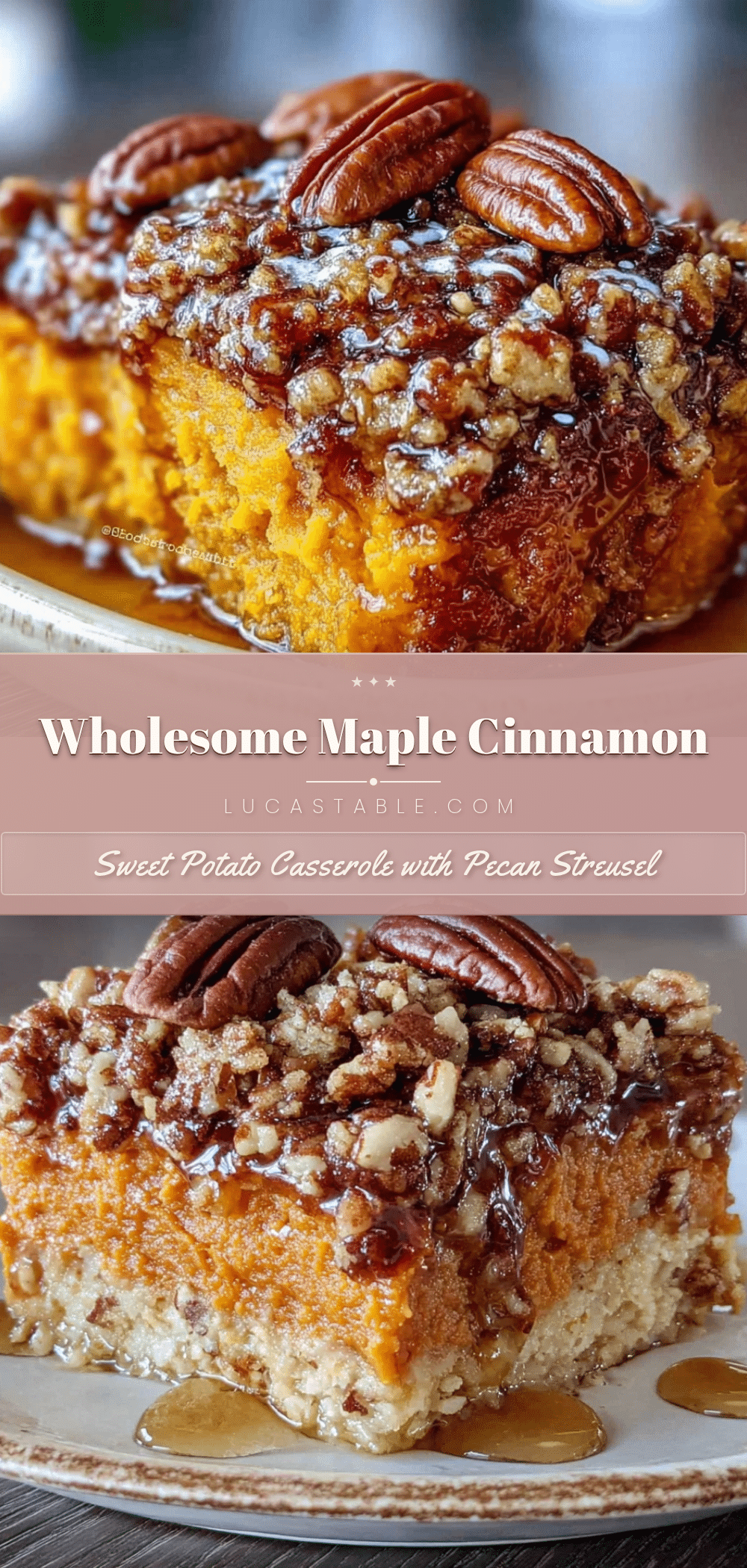 maple cinnamon sweet potato casserole recipe