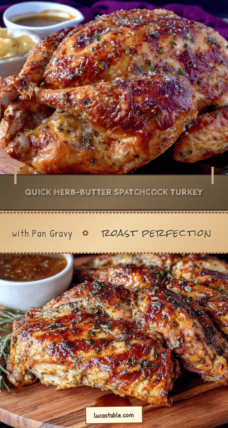 spatchcock turkey with herb butter recipe