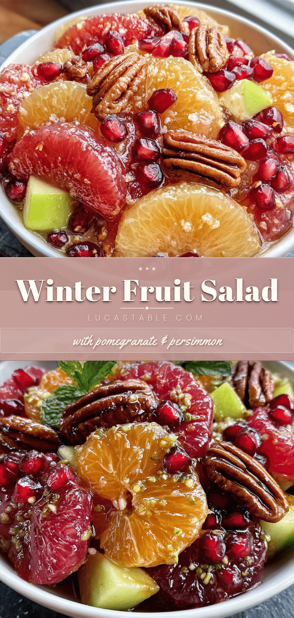 winter fruit salad with pomegranate recipe